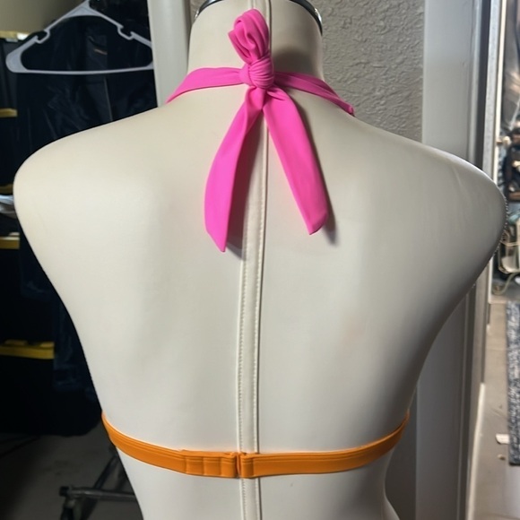 NWT pink swimsuit top only size medium black pink by Victoria secrets PINK - Picture 8 of 9